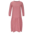 thumbnail image 3 of Robe Mode Femme Col Rond Manches Courtes Ample Mi-Mollet Robe Longue, 3 of 7