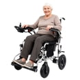 thumbnail image 4 of MediNex Foldable Electric Wheelchair for Adults, 350+ LBS Capacity Lightweight Motorized Wheelchair, 20in Extra Wide Seat, 12Ah Lithium Battery, 20-Mile Range, Silver, 4 of 9