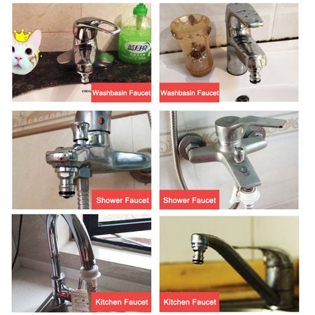 Brass Garden Hose Quick Connector Faucet Nozzle Pipe Adapter 28mm