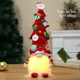 thumbnail image 3 of Christmas Doll Faceless Atmospheres Festival Themed Party Long Hair Decoration Indoor Sofa Desktop Room Ornament Supply Red Cap Green Flag, 3 of 10