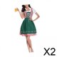 thumbnail image 1 of 2xVestido De Halloween Vestidos De Fiesta Bordado Tradicional Para Club Citas Vacaciones XL Verde, 1 of 10