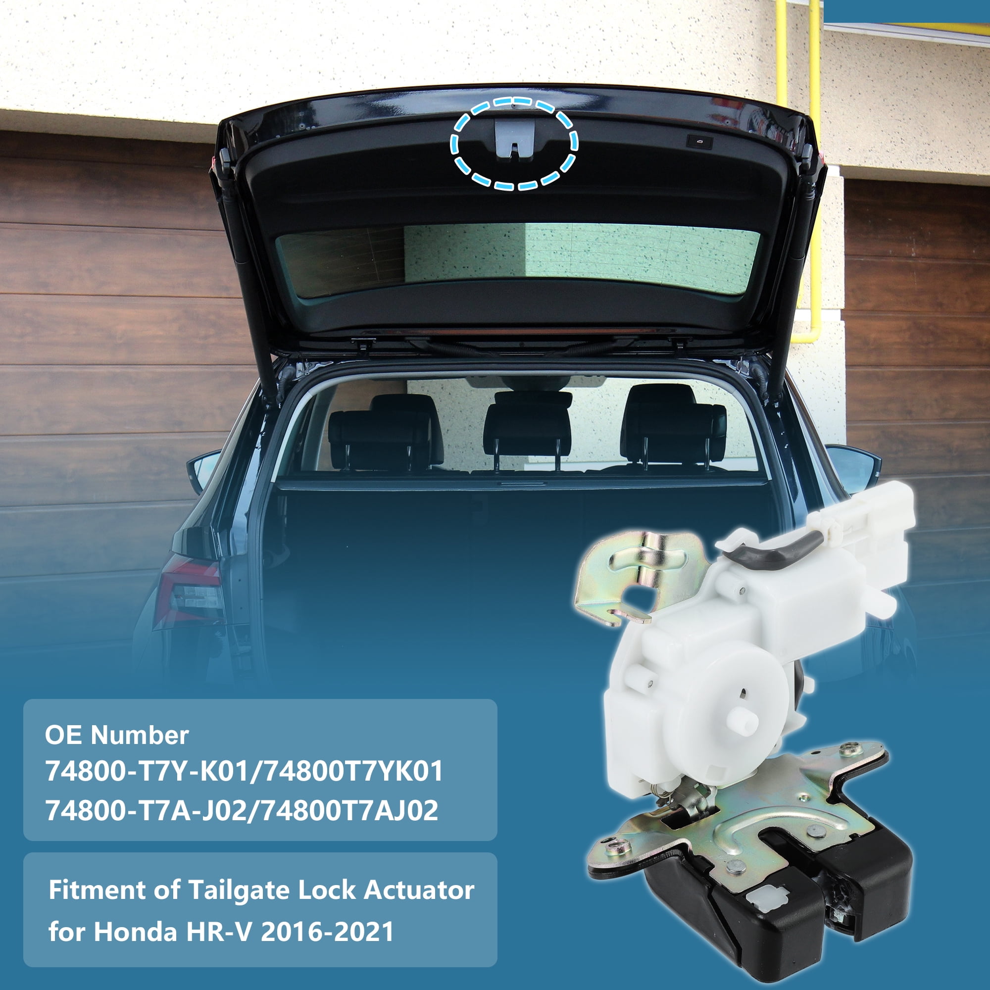 Unique Bargains 74800T7YK01 Rear Tailgate Lock Assembly for Honda HR-V 2016-2021