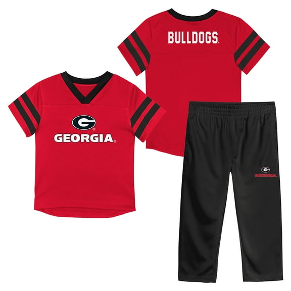 Infant Outerstuff Red Georgia Bulldogs Team Logo Red Zone Top and Pant Set