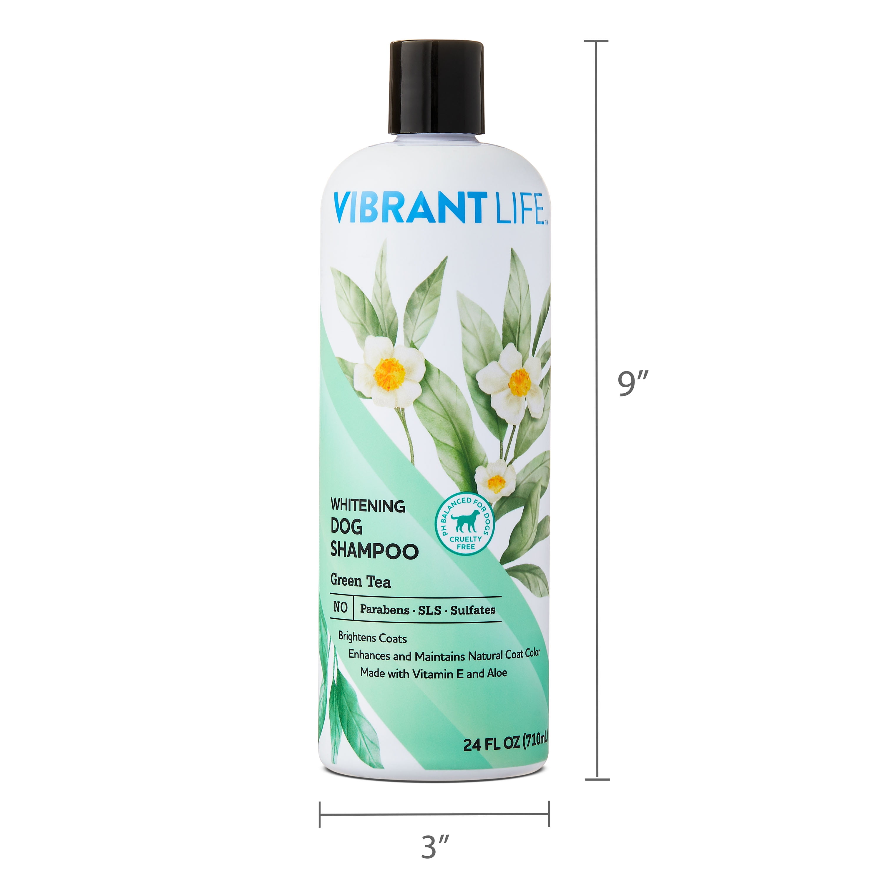 Vibrant Life Whitening Dog Shampoo with Green Tea, 24 fl oz