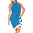 thumbnail image 2 of HAPPY BAY Women's Beach Bikini Swimwear Swim Cover up Wrap Summer Wraps Swimsuit Beachwear Sarong Coverups Skirts for Women One Size Olympic, Plain, 2 of 4