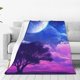 thumbnail image 1 of Balery Dreamy Colorful Starry Sky Manta de Felpa Suave y Acogedora – Cobija de Franela Aterciopelada para Cama, Lavable y Cálida para Sofá, Mascotas, Transpirable-50"x40", 1 of 7