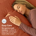 thumbnail image 6 of CGK Linens Extra Soft Pillowcases Set of 4 - King Size Hotel Luxury Breathable & Cozy 4-Piece Pillow Covers, Terracotta, 6 of 7