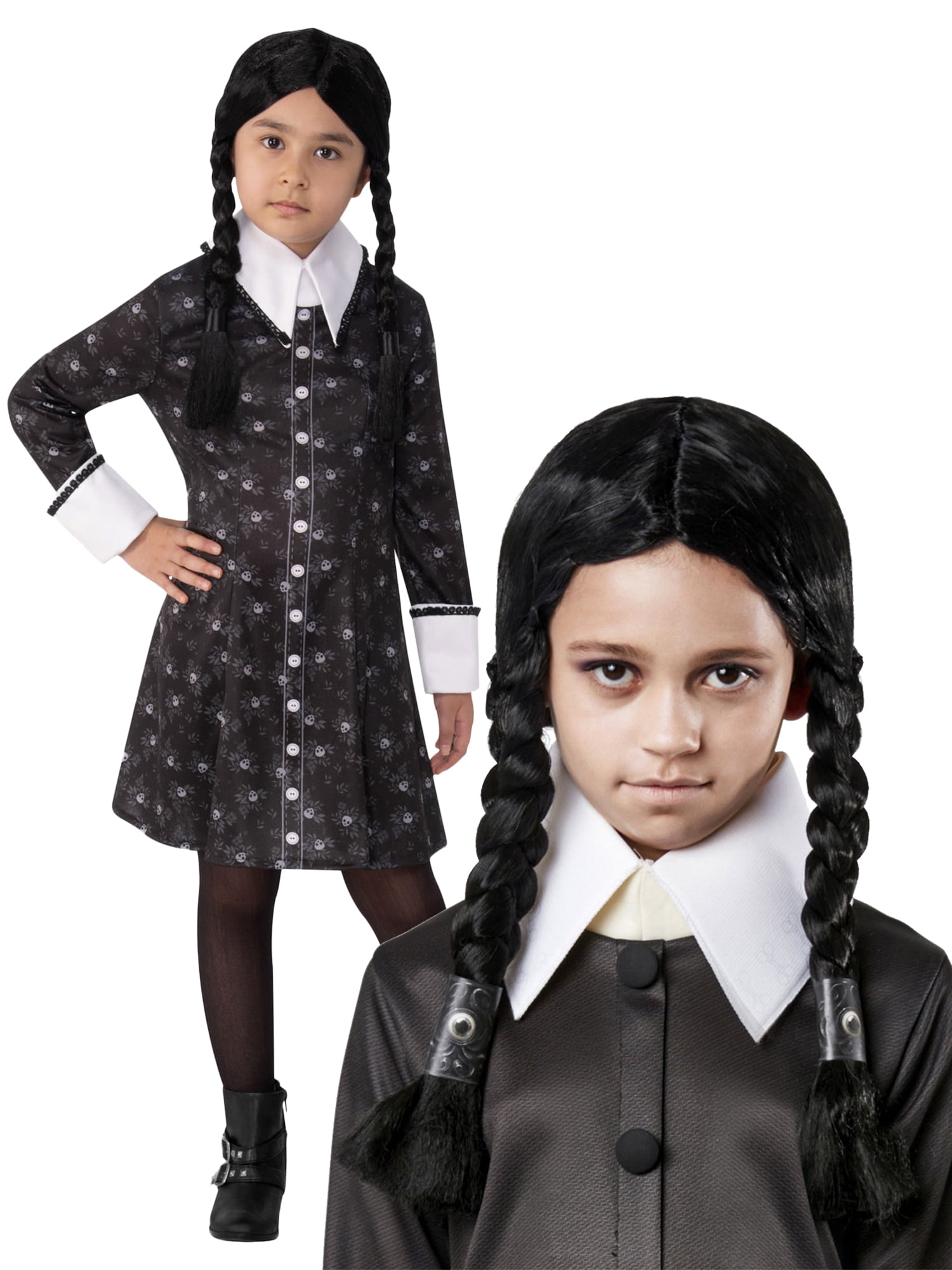 Addams Family Wednesday Child Costume Kit