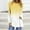 Yellow, variant on CLOISE Womens Tees Fall Trendy Striped Tees Crewneck Long Sleeve Raglan Tops Soft Colorblock Shirts Elegant Outfits Orange XL
