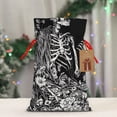 thumbnail image 5 of Pofeuu Gothic Skull Floral Art Print Burlap Bags with Drawstrings Drawstring Gift Bags Pouch Bag for Thankgiving Birthday Party Gift Wrapping Treats and Party Favors-Medium, 5 of 9