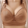 thumbnail image 2 of Diufon Womens Bras No Underwire Adjustment Strap Bras Solid Color Full Coverage Breathable Bras, 2 of 6