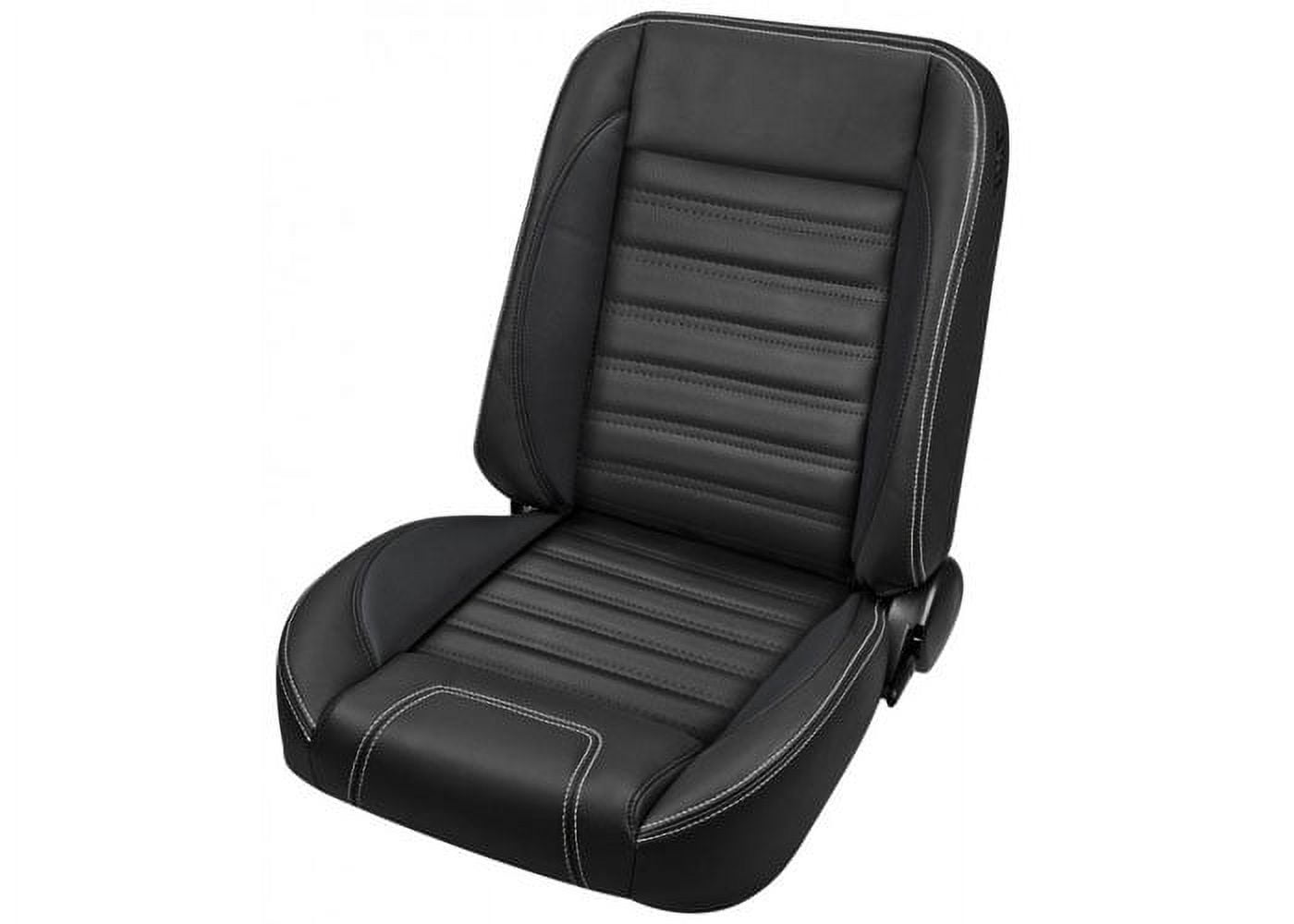 Brothers Trucks QSBKT87RED Bucket Seats Sport - Black with Red Stitching