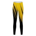 thumbnail image 5 of Rovga Women Capri Leggings Color Block High Waist Pants Tights Compression Yoga Fitness Leggings Yellow Comfortable Daily Wear M, 5 of 5