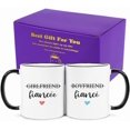 thumbnail image 1 of Boyfriend and Girlfriend Coffee Mug Gift Set,Fiance and Fiancee Couple Mug,Engagement Gifts for Couples Newly Engaged Him Her His Hers Mr Mrs Bride Groom Bridal Shower, Valentine's Day Gifts 11 OZ, 1 of 6