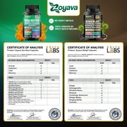 Zoyava Sea Moss & Shilajit Capsules Bundle - 16-in-1 19,445 MG + 8-in-1 15,250 MG with Ashwagandha & Turmeric