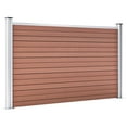 thumbnail image 2 of vidaXL Garden Fence WPC 70.9"x41.3" Brown, 2 of 10