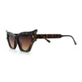 thumbnail image 6 of Vintage Golden Era Narrow Cat Eye Luxury Chic Plastic Sunglasses Tortoise - Brown, 6 of 8