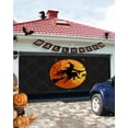 thumbnail image 5 of Halloween Garage Door Banner Cover 7 x 16 ft, Halloween Witches Full Moon Vintage Halloween Garage Door Decorations Holiday Halloween Backdrop Decor for Halloween Party, 5 of 6