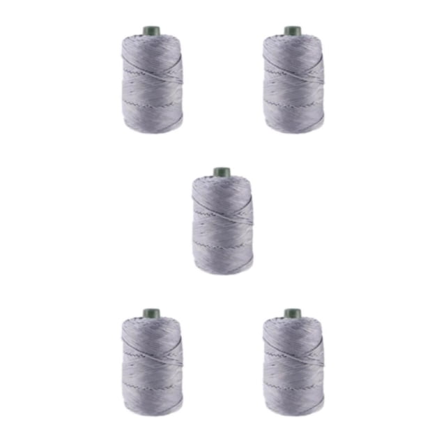 Guardoinrt Odorless Ice Rope For Handcrafts Stretchy And Thin For Hats And Cushion Making Crochet Yarn 05 Grey 5Set