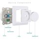 thumbnail image 4 of Light Dimmer Switch,220-240v 5-200w Smart Button Switches and Dimmers Light Dimmer Switch, 4 of 5