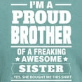 thumbnail image 3 of CafePress - I'm A Proud Brother Of A Freaking Awesome Sister T - Mens Comfort Colors Shirt, 3 of 5