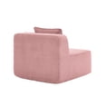 thumbnail image 4 of Newest Boneless Armless Sofa, Pink Corduroy Cloud Couch with Pillow, No Assembly Needed, Plush, 4 of 9