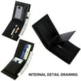 thumbnail image 4 of Top-Grain Leather Feel In Pu Material Waterproof Scratch Resistant, Handmade Wallet With Careful Attention To Detail, Slim Design Rfid Blocking For Security Practical Design 6, 4 of 6