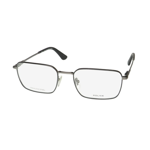 POLICE VPLG69 EYEGLASS FRAME/GLASSES STAINLESS STEEL FULL-FRIM DURABLE EYEWEAR