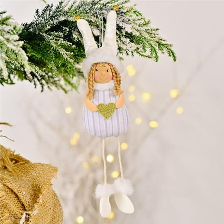 

Christmas Tree Pendant Cute Christmas Bell Pendant Home Angel Hanging Hanging Decor for Trees Doors Walls