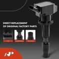 thumbnail image 3 of A-Premium Set of 4 Ignition Coil Pack and Iridium Spark Plugs Compatible with Kia Niro 2017-2020 & Hyundai Ioniq 2017-2020, 1.6L, Replace# NGK93819, 3 of 8
