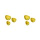 thumbnail image 3 of Bearachild Pack de 3 Platos de frutos secos Cocina Apertura grande Semillas Frutas Ensaladas Platos Bandejas lavables Servir Mousse Jalea Postres Cuencos Amarillo 2piezas Bearachild CBP457373, 3 of 5