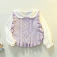thumbnail image 2 of Coerni Toddler Girls Sweater Vest Pullover Crewneck Sleeveless V-Neck Ruffle Knitwear Tank Tops Fall Winter Clothes, 2 of 5