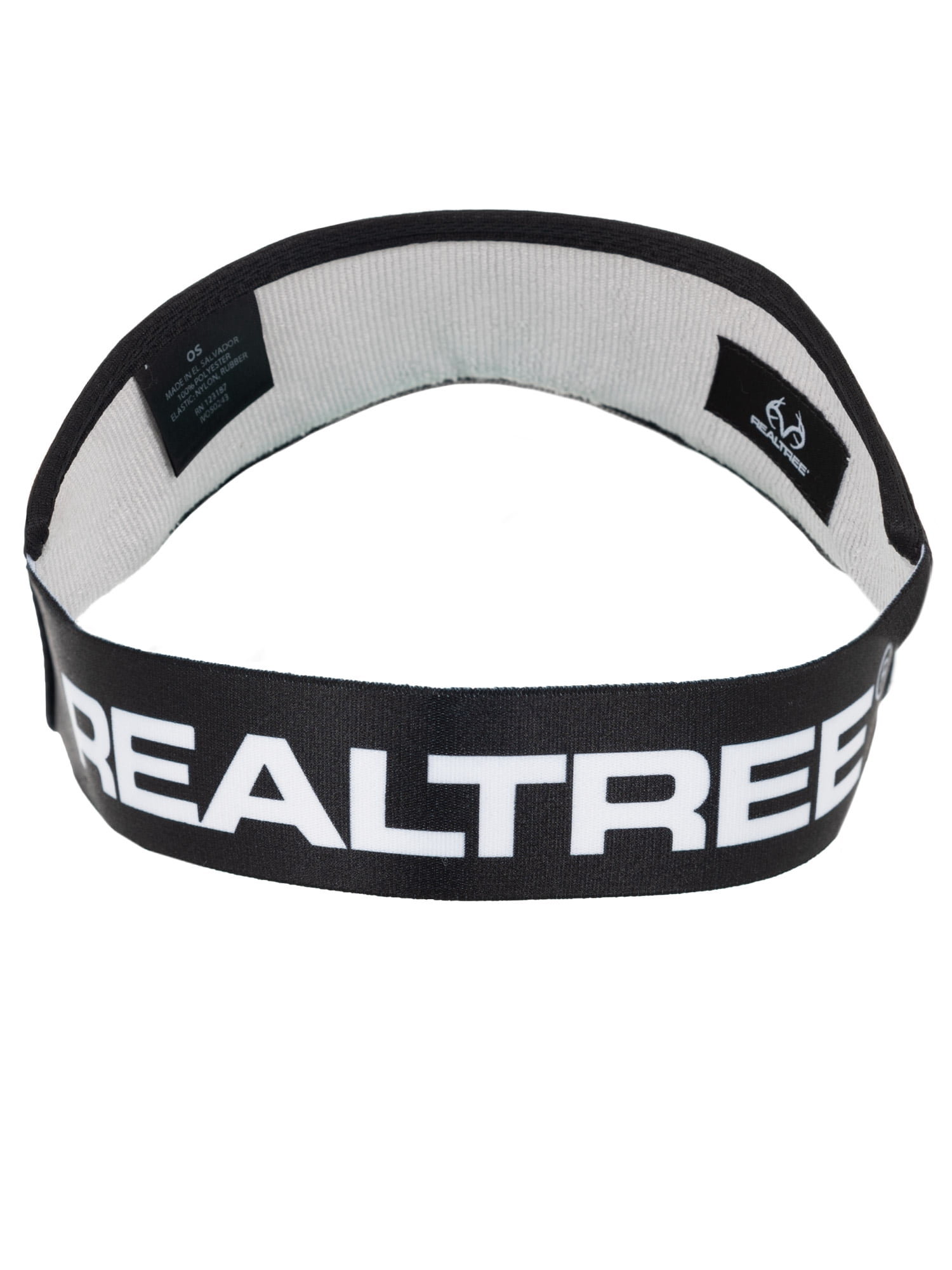 Realtree Men's Performance Hunting/Fishing Visor with Elastic Band Back, One Size Fits Most