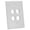 Brown, variant on Quest Oversized Keystone Wall Plate, Single-Gang