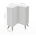 thumbnail image 4 of Bestar Krom Corner Wood Storage Cabinet in White, 4 of 5