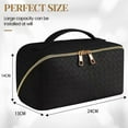 thumbnail image 2 of NWOKYZGH Travel Makeup Bag, Large Capacity Cosmetic Bags for Women, Waterproof Portable Pouch Open Flat Toiletry Bag Pattern Makeup Bag, 2 of 3