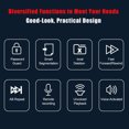 thumbnail image 2 of yeacher Enregistreur Vocal Intelligent avec Stockage de 8 Go, Réduction de Bruit, Lecture de Musique et Fonction de Replay pour Conférences et Réunions, Design en Alliage Portable Noir, 2 of 6