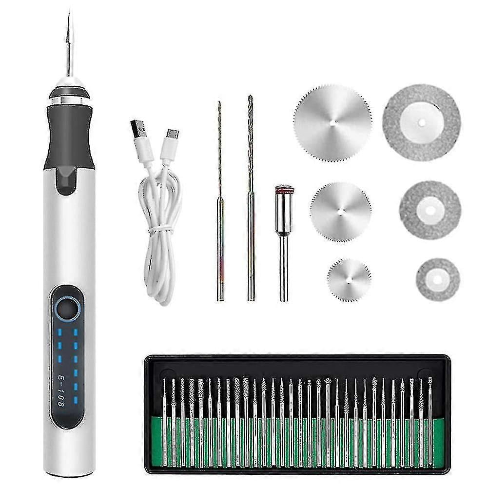 Electric Engraving Pen Cordless Mini Carving Pen 300mah Rechargeable