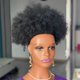 thumbnail image 2 of Extensiones de cola de caballo Mybobwig Big Afro Puff para mujeres negras, 2 of 6