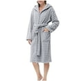 thumbnail image 4 of Wensltd Nightgown for Women Winter Comfortable Warm Thick Long Velvet Bathrobe Home Wear Nightgown Clothing, 4 of 5