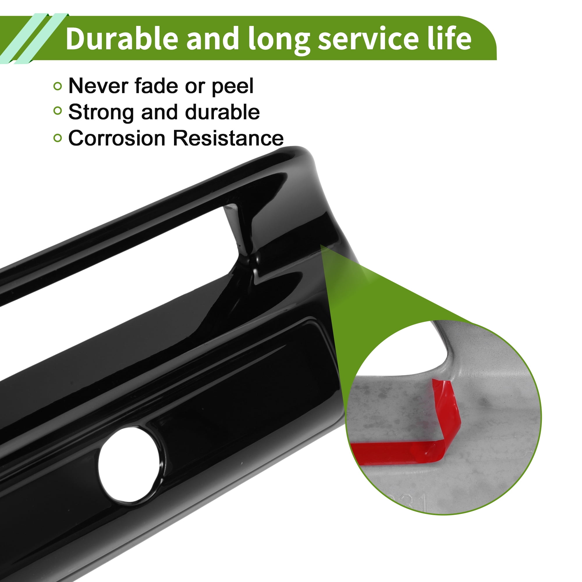 Unique Bargains Car Door Handle Cover Black for Dodge for Ram 1500 2500 3500 19-25