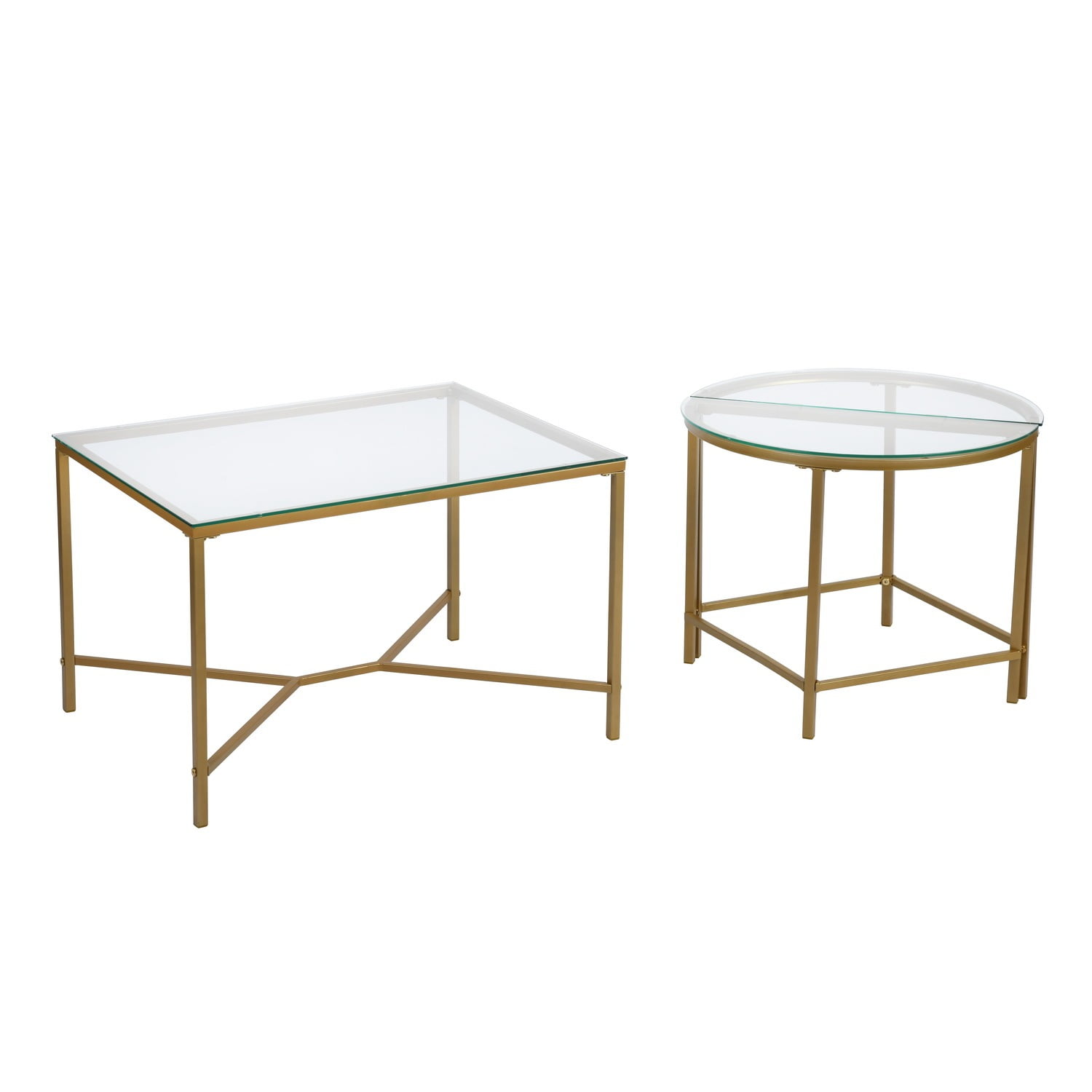 Combination Coffee Table Set Plus 2 End Side Table 3 Different Usage