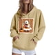 thumbnail image 2 of Sudadera con capucha de manga larga para mujer, informal, con capucha, para exteriores y chaquetas, ropa deportiva de moda para mujer, con capucha y ropa de invierno, sudadera con capucha de manga lar, 2 of 6