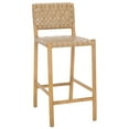 thumbnail image 3 of Safavieh Jeremiah Woven Leather Counter Stool in Tan / Natural, 3 of 10