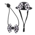 thumbnail image 1 of WEUVEB 1Jgo Sombrero Y Corbatín Negro Para Mascotas Pequeñas En Fiestas Y Eventos, 1 of 6
