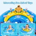 thumbnail image 3 of Flotador de piscina para bebés GEEQUFLOAT extra ancho de 6 a 12 meses con toldo, 3 of 8