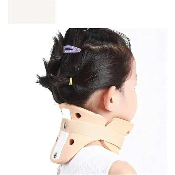 Soft Foam Neck Support Collar for Kids, Adjustable & Breathable Cervical Posture Corrector for Children's Head and Chin Support