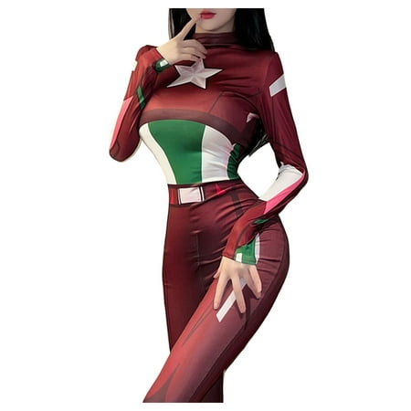 Midwennn Women s Sexy High Top Anime Bodysuit Bodysuit Teddy Underwear plus Size Lingerie for Women 3x