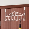 thumbnail image 3 of Tupukom Over The Door Hooks for Hanging 7 Tri Hooks for Hanging Towel Robe Coat Bathroom Bedroom Drying Racks for Laundry, 3 of 6