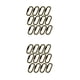thumbnail image 2 of Naiovety Paquete de 12 mosquetones para montañismo, anillo en D, Camping, senderismo, pesca, viaje, llavero, ganchos, manguera, cordón, Type1 NO1, 2 of 6